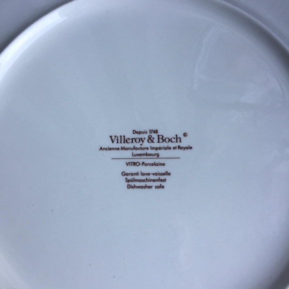 Villeroy & Boch Black Marble Plate*Luxembourg*2 Included Per Order! - Picture 3 of 4